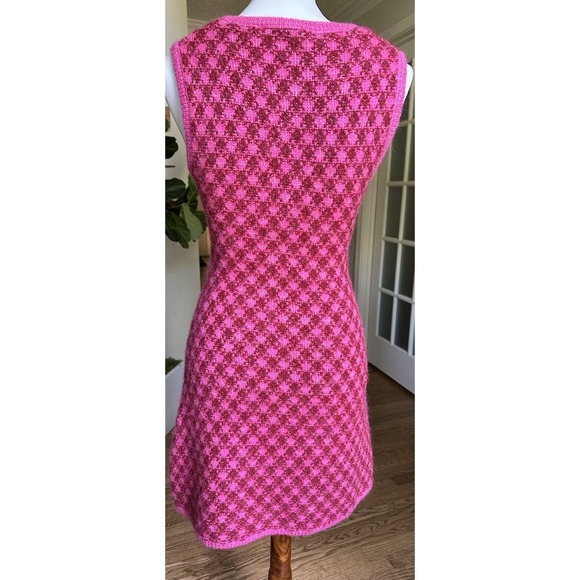 Zara Bloggers Favorite Knit Checkered Sweater Dress, Size Small - Picture 10 of 11